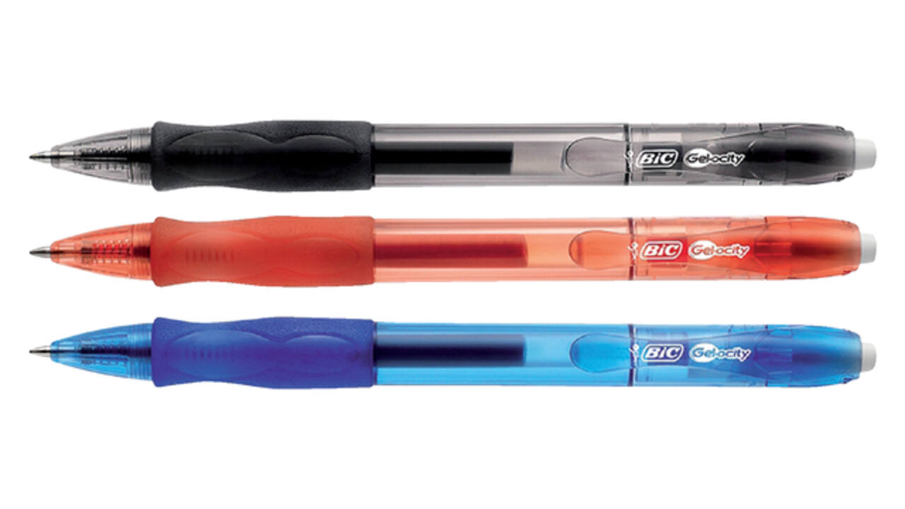 Gelschrijver Bic Gel-ocity medium blauw