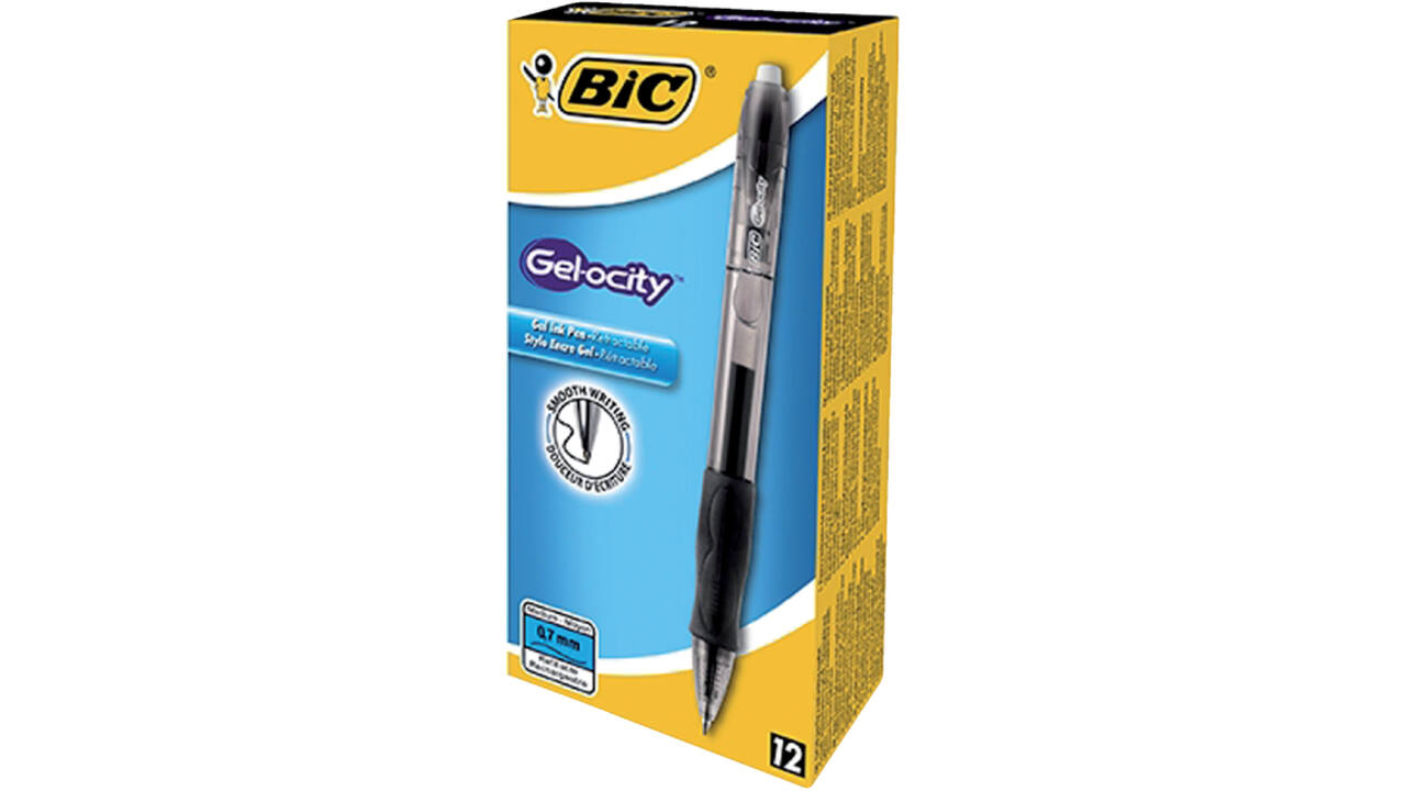 Gelschrijver Bic Gel-ocity medium zwart