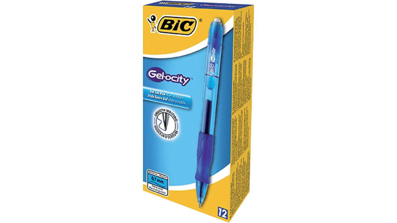 Gelschrijver Bic Gel-ocity medium blauw