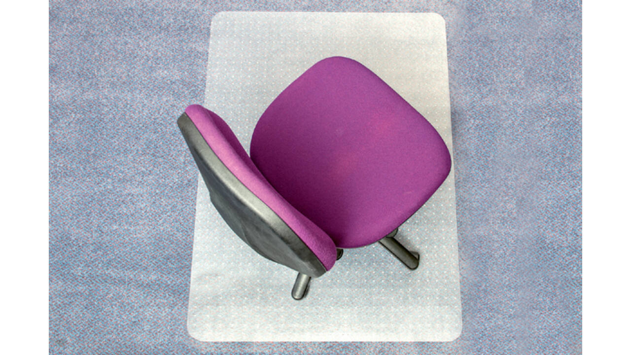 Stoelmat Floortex PVC 120x90cm voor zachte vloeren retailpak