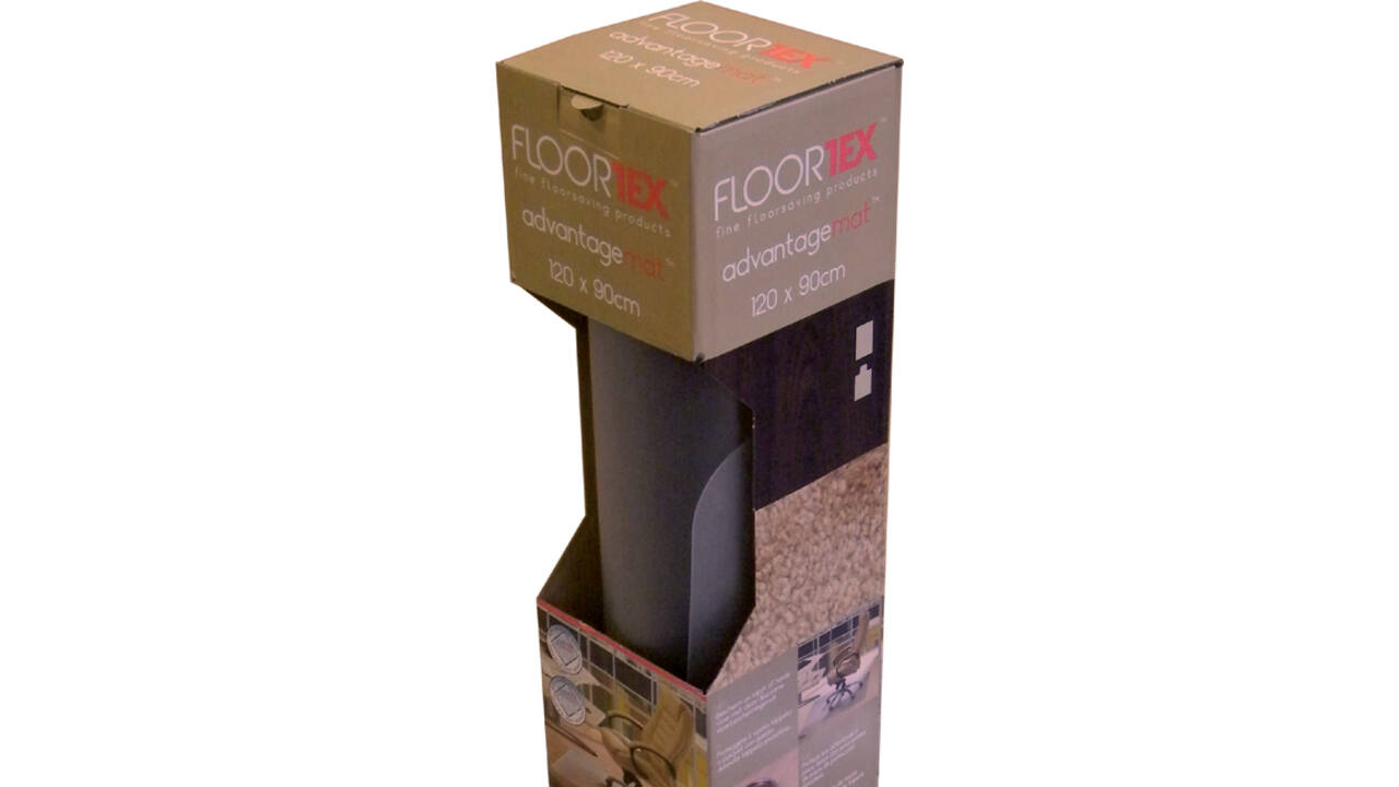 Stoelmat Floortex PVC 120x90cm voor harde vloeren retailpak