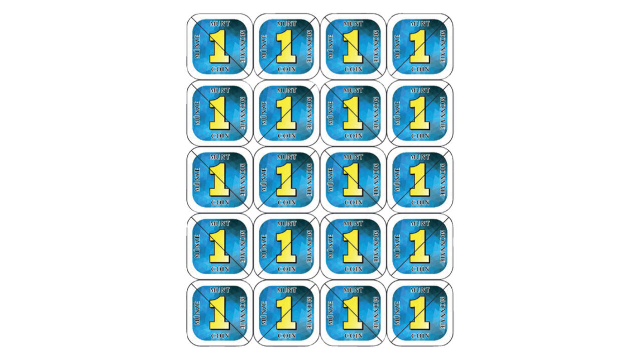 Consumptie breekmunten Combicraft 200 stuks blauw