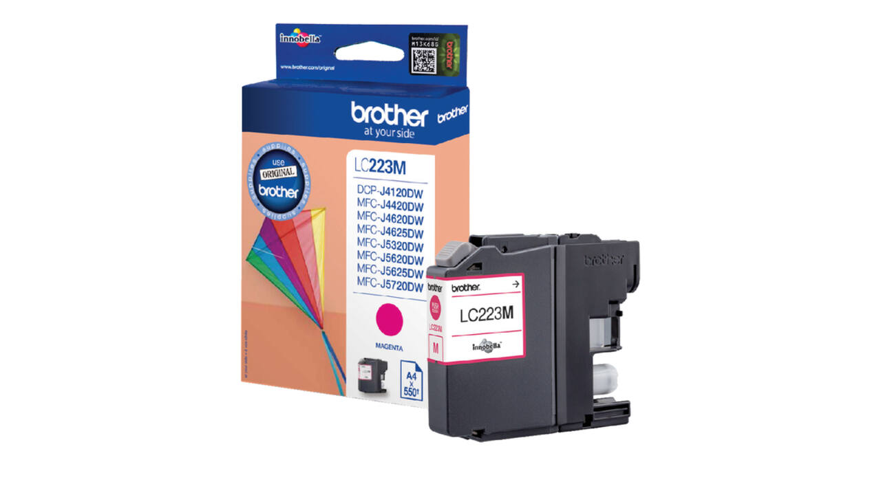 Inktcartridge Brother LC-223M rood