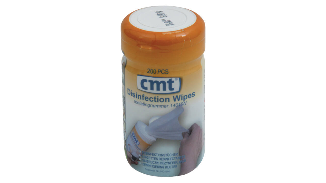 Desinfectiedoekjes CMT pot à 200 stuks