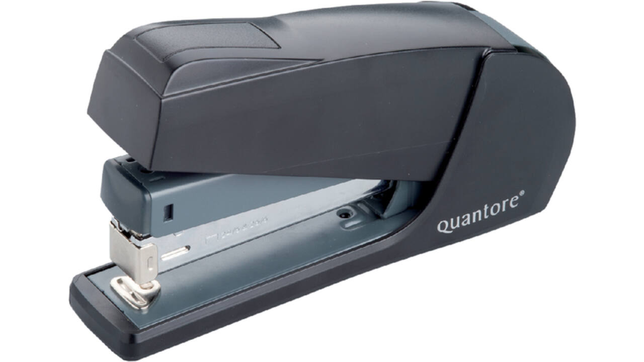 Nietmachine Quantore luxe fullstrip 20vel 24/6 zwart