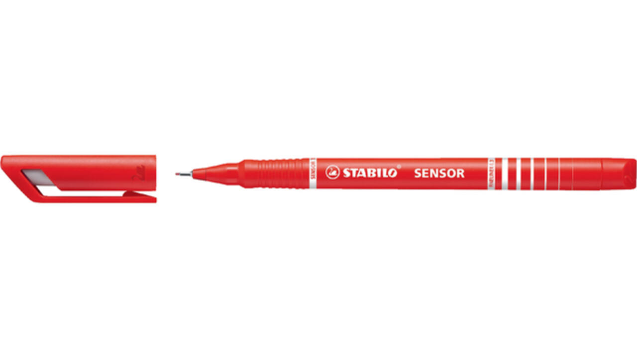 Fineliner STABILO Sensor 189/40 fijn rood