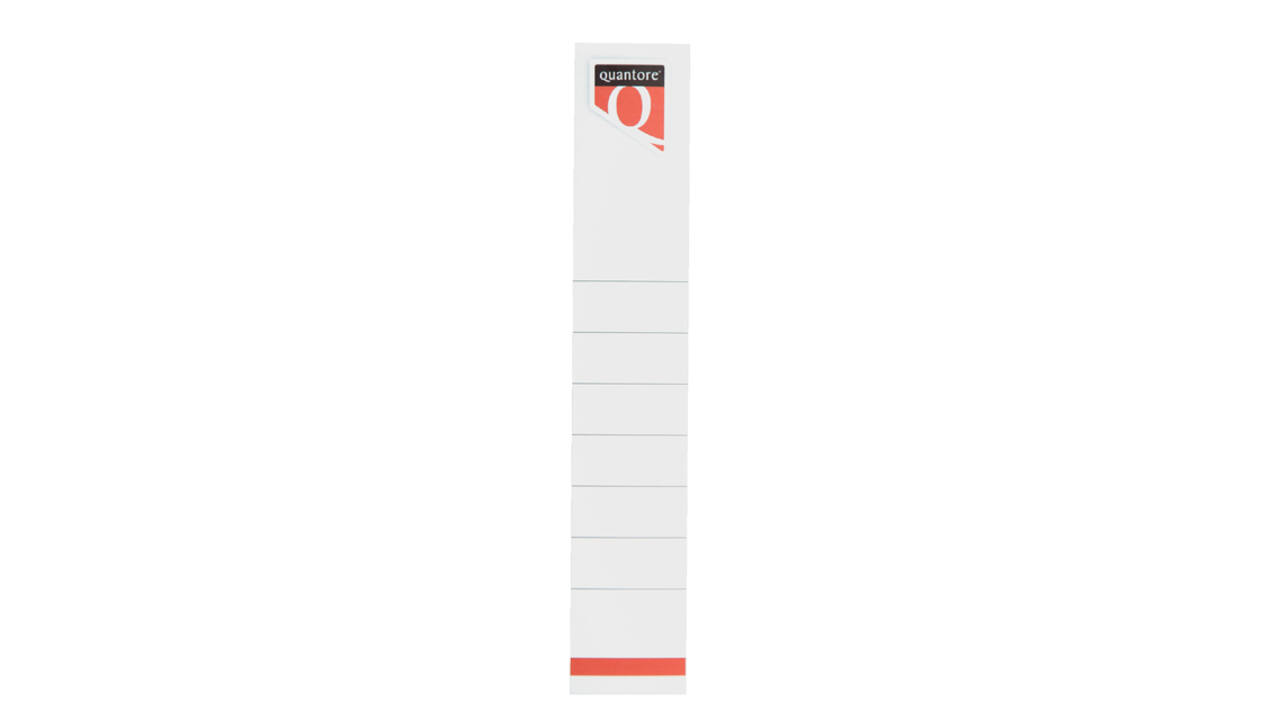 Rugetiket Quantore smal 34x190mm zelfklevend wit 10 stuks
