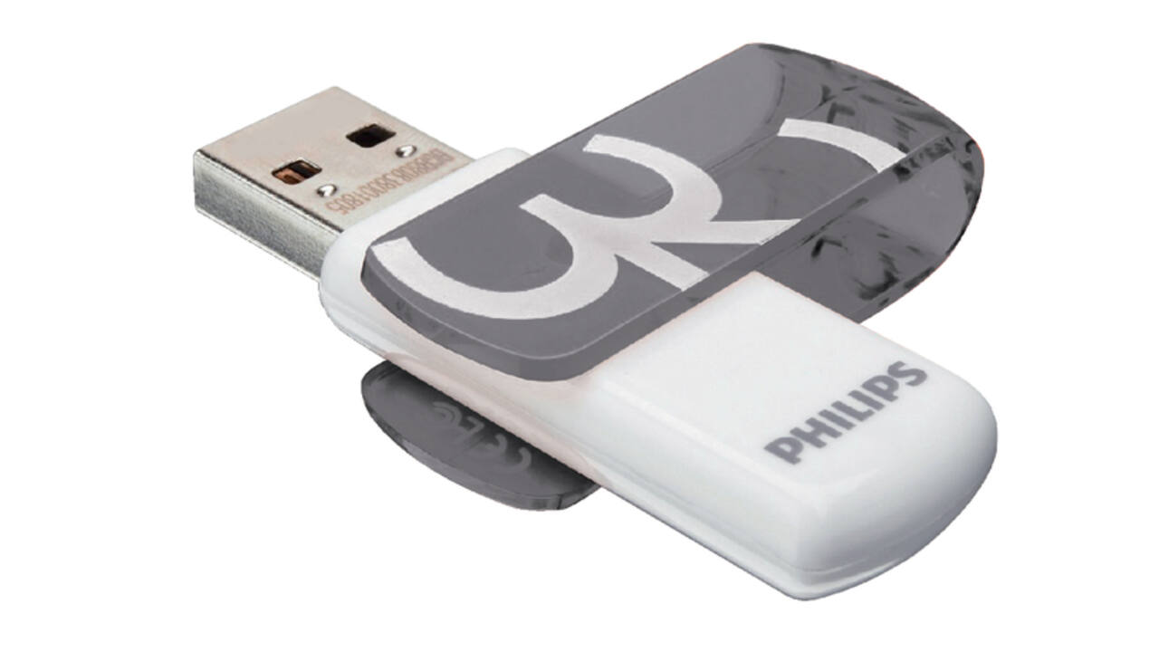 USB stick 2.0 Philips Vivid USB-A 32GB grijs