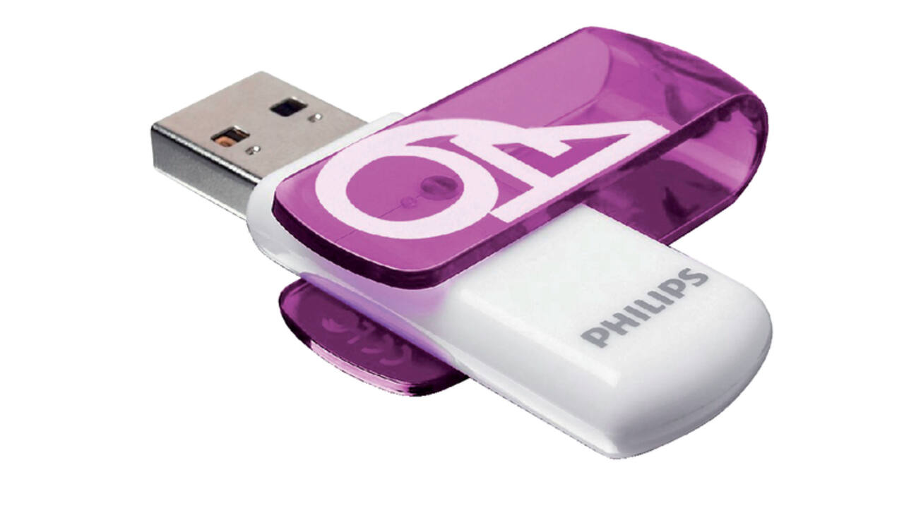USB stick 2.0 Philips Vivid USB-A 64GB paars