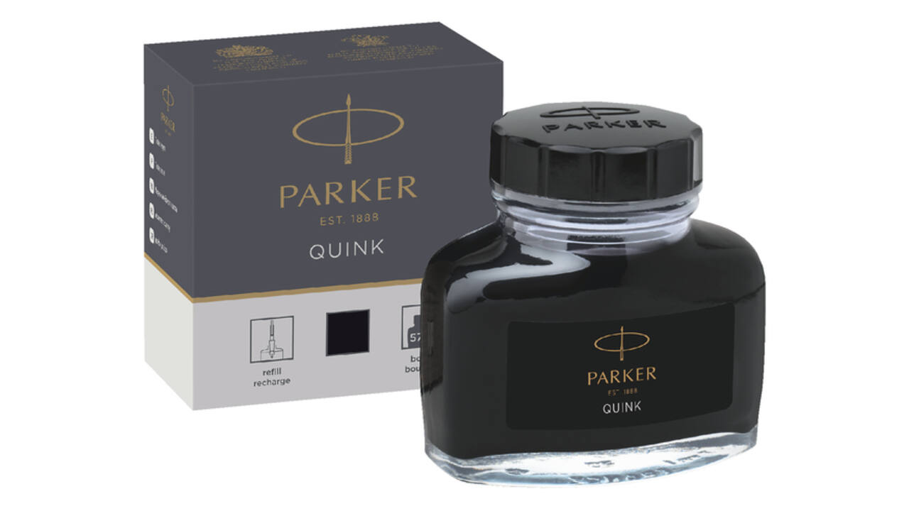 Vulpeninkt Parker Quink permanent 57ml zwart