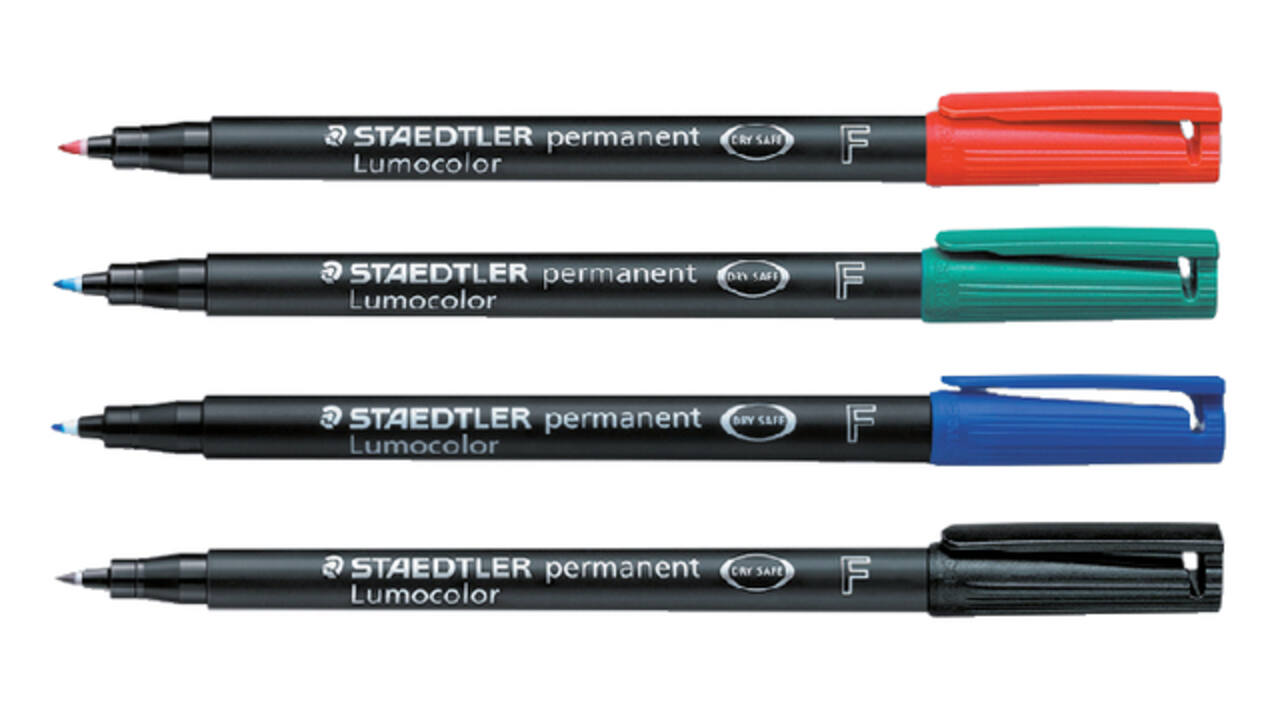 Viltstift Staedtler Lumocolor 318 permanent F rood
