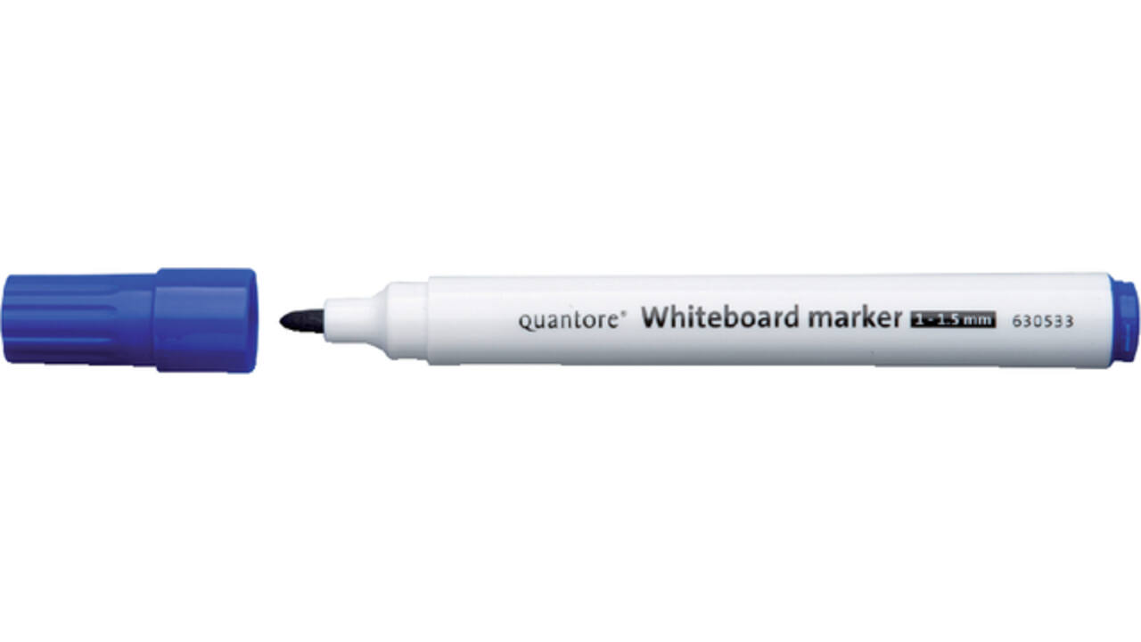 Whiteboardmarker Quantore rond 1-1.5mm blauw