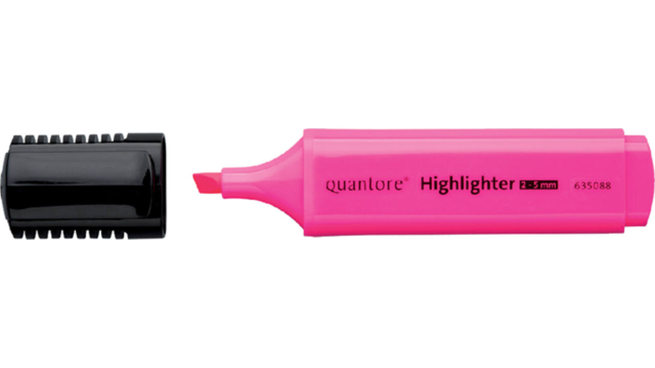 Markeerstift Quantore assorti etui à 3 kleuren