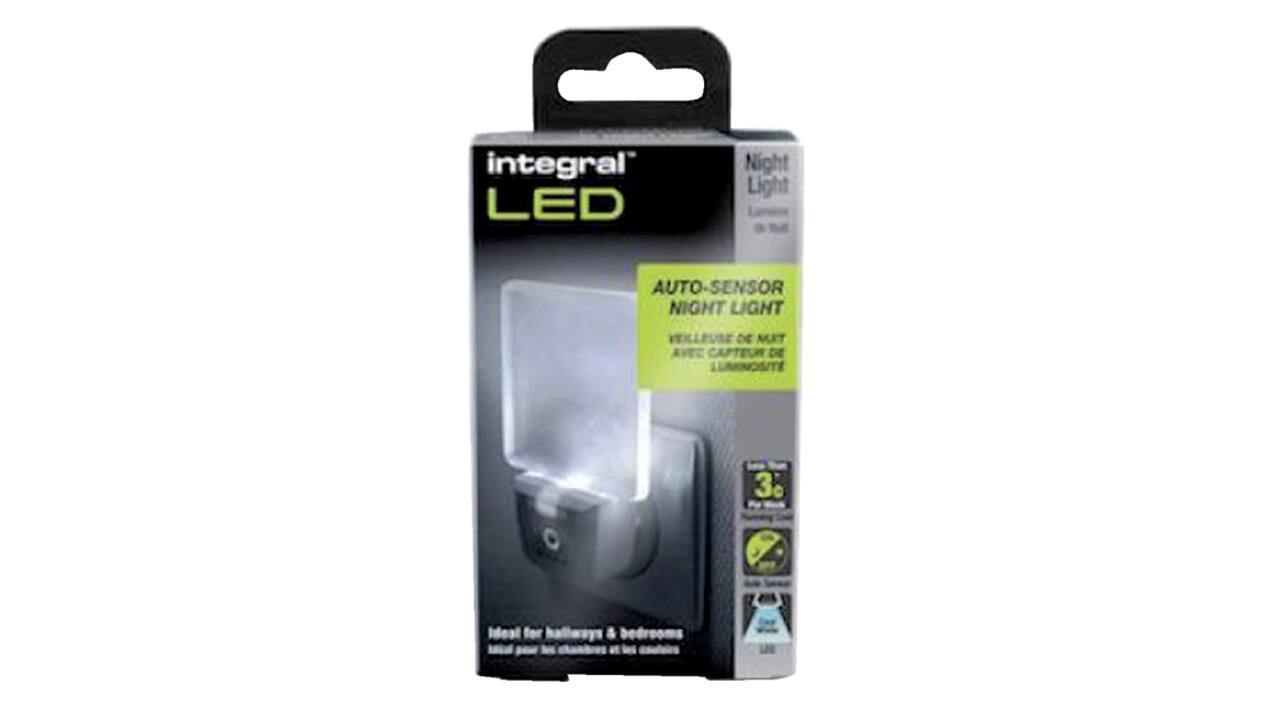Led nachtlamp Integral 4000K koel wit 0.6W 20lumen sensor