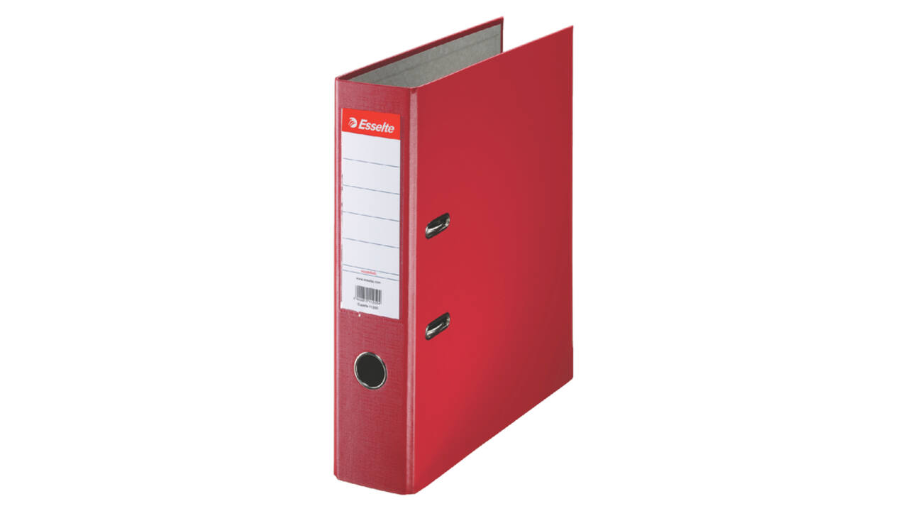 Ordner Esselte Essentials 75mm PP A4 rood