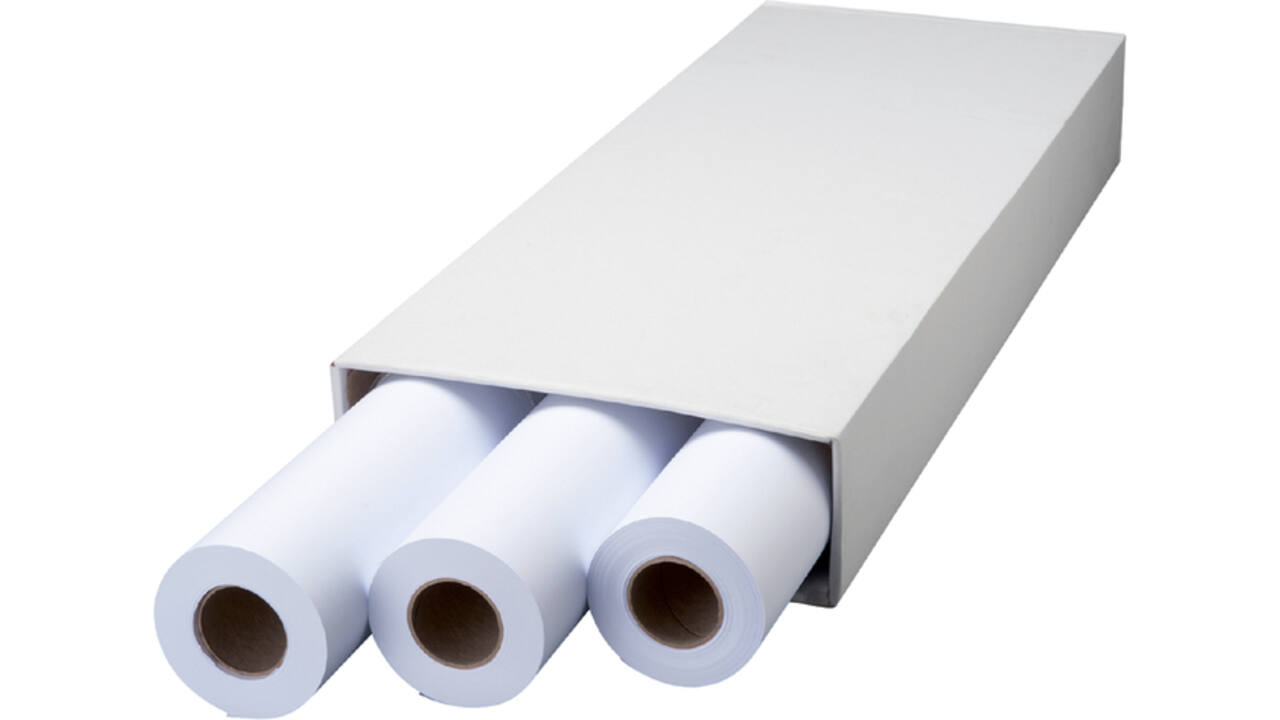 Inkjetpapier Quantore Plot 610mmx50m 75gr 3 rollen