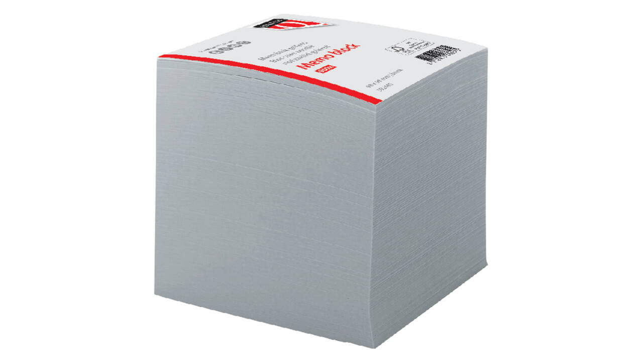 Memoblok Quantore kopgelijmd 98x98mm 900 vel