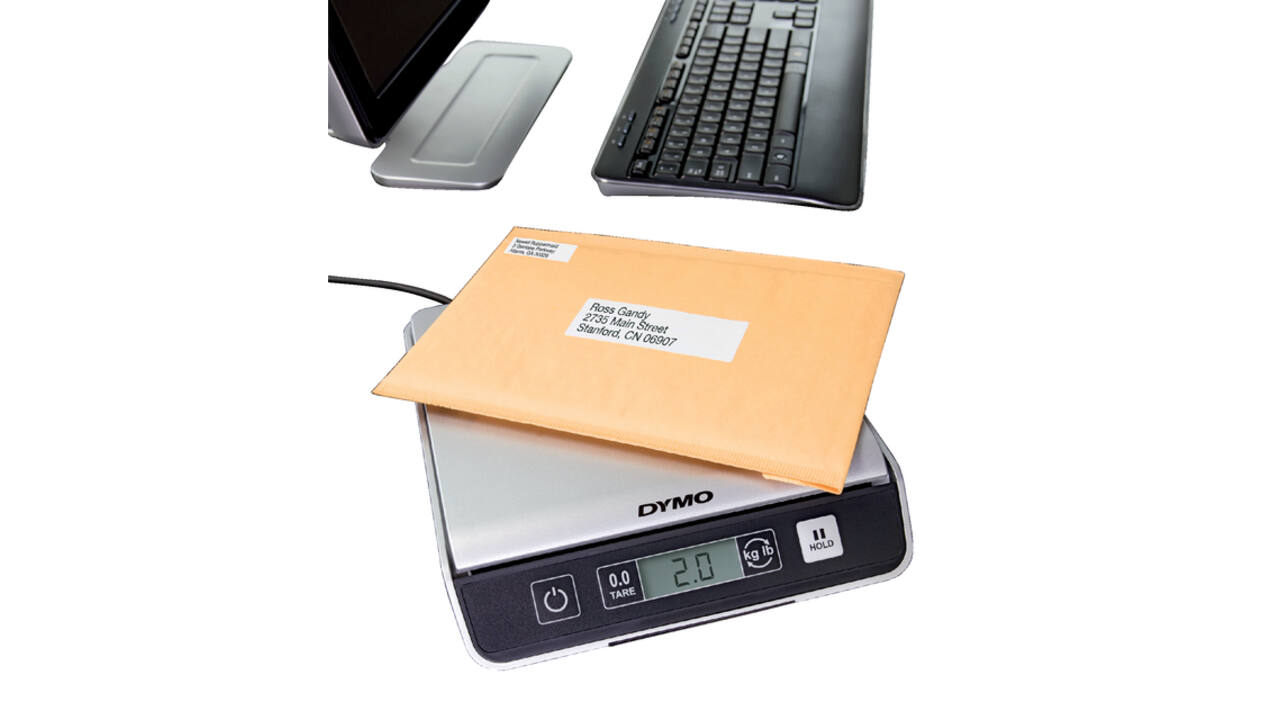 Pakketweger Dymo M10 digitaal tot 10 kilogram zilver/zwart