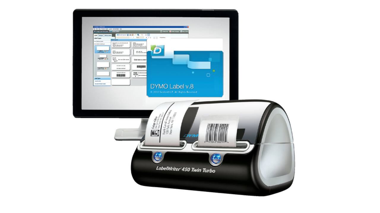 Labelprinter Dymo LabelWriter 450 Twin Turbo desktop zwart
