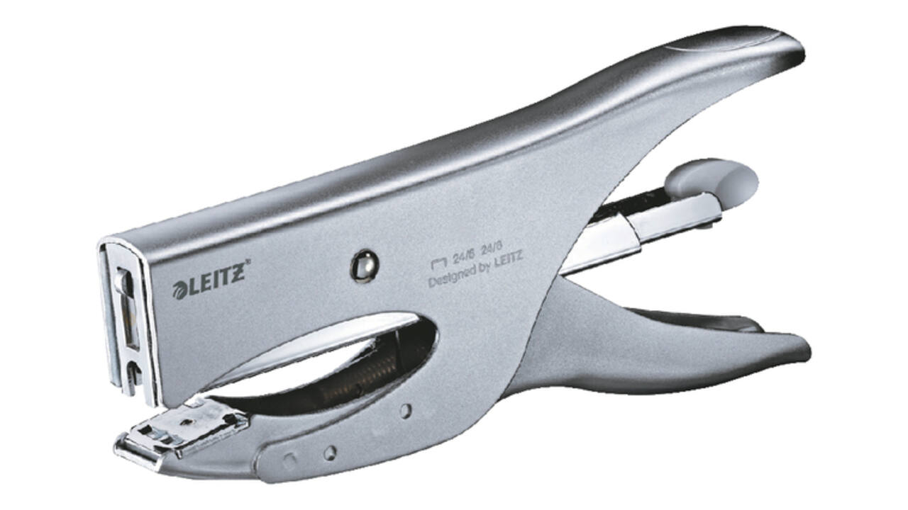Niettang Leitz achterlaadmodel P3 40 vel zilver