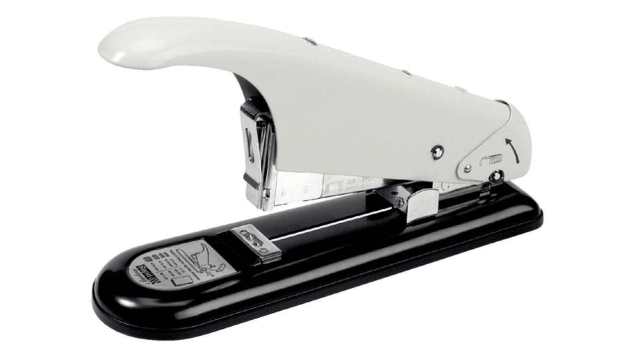 Nietmachine Rapid Retro HD9 heavy duty 110 vel wit/zwart