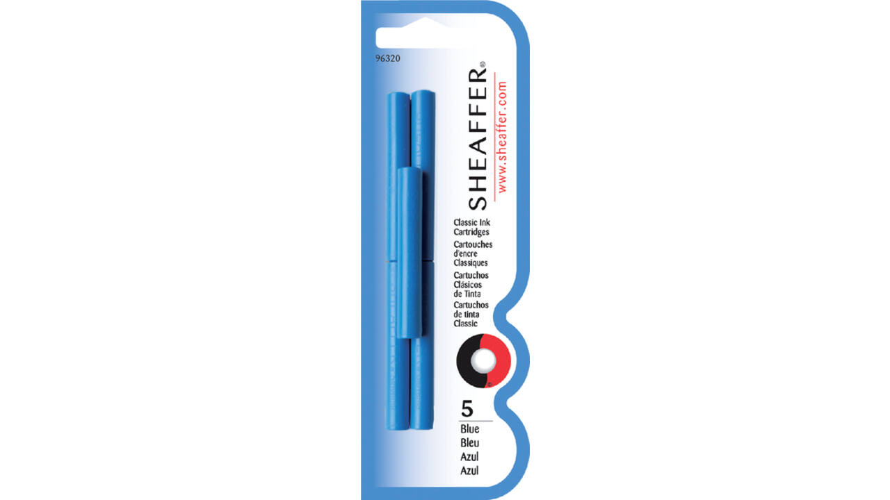 Inktpatroon Sheaffer skrip classic blauw blister à 5 stuks