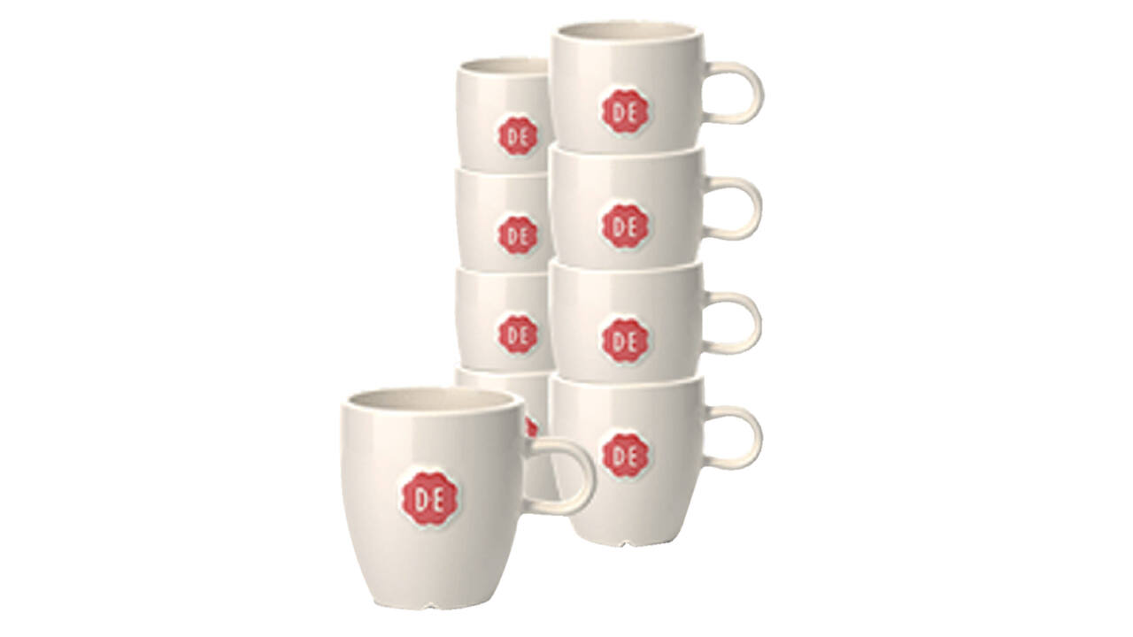 Kopje Douwe Egberts Lungo 180ml wit