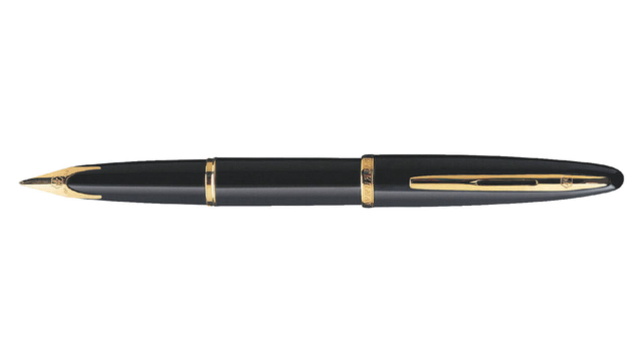 Vulpen Waterman Carene Sea black lacquer GT medium