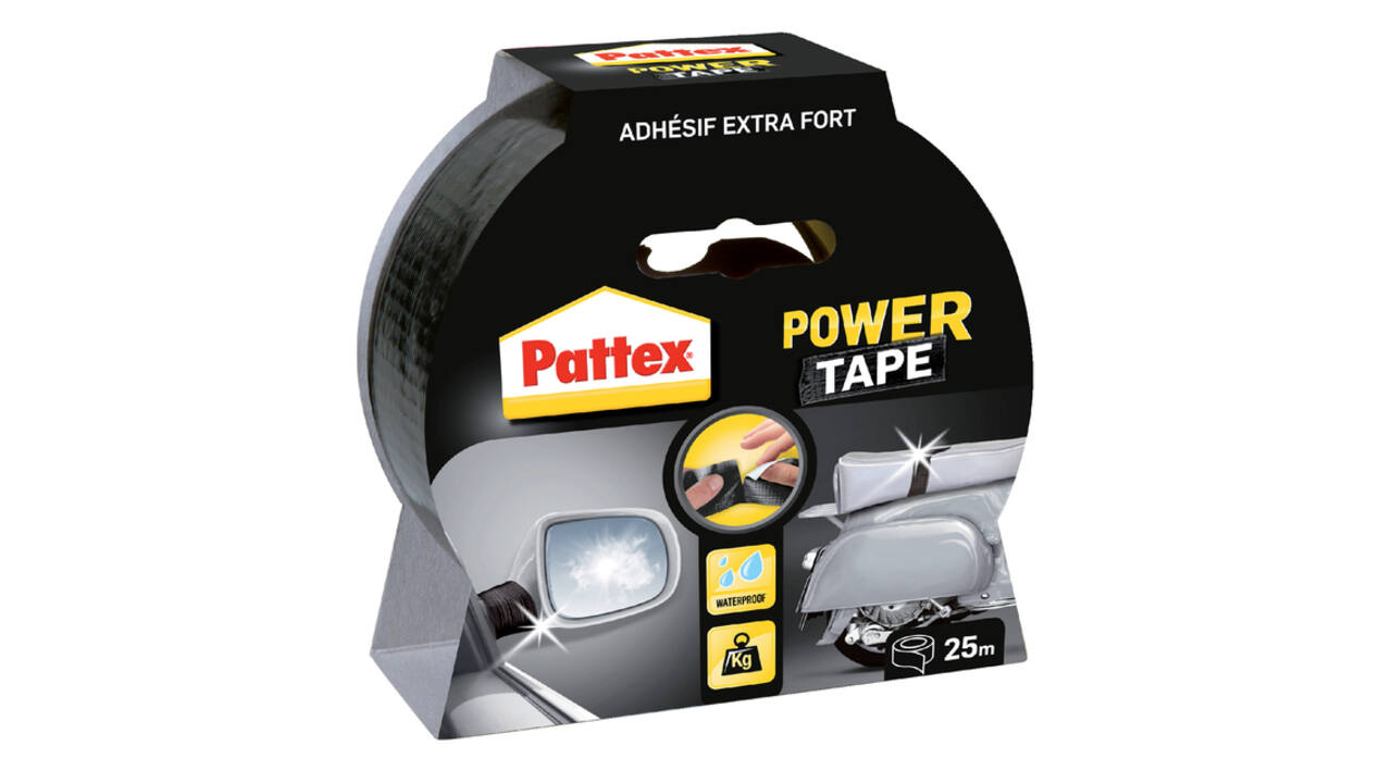 Plakband Pattex Power Tape 50mmx25m zwart