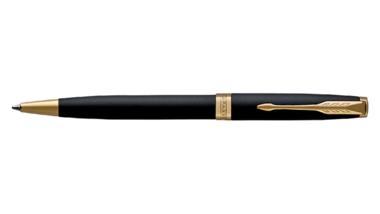 Balpen Parker Sonnet matte black lacquer GT medium