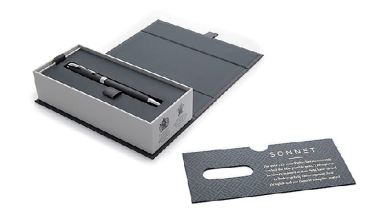 Balpen Parker Sonnet matte black lacquer CT medium