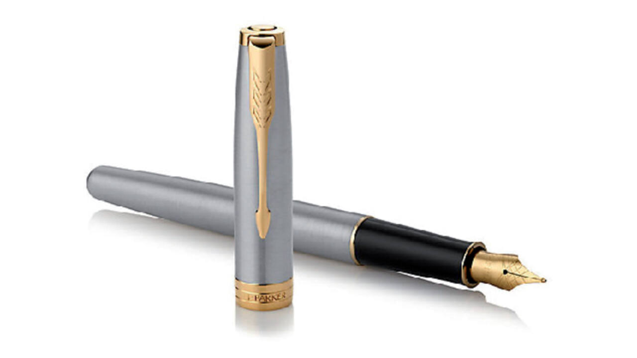 Vulpen Parker Sonnet stainless steel GT fijn