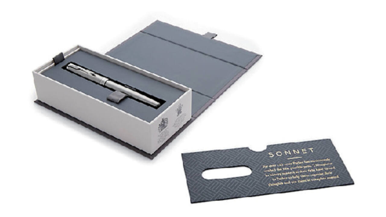 Vulpen Parker Sonnet stainless steel CT fijn
