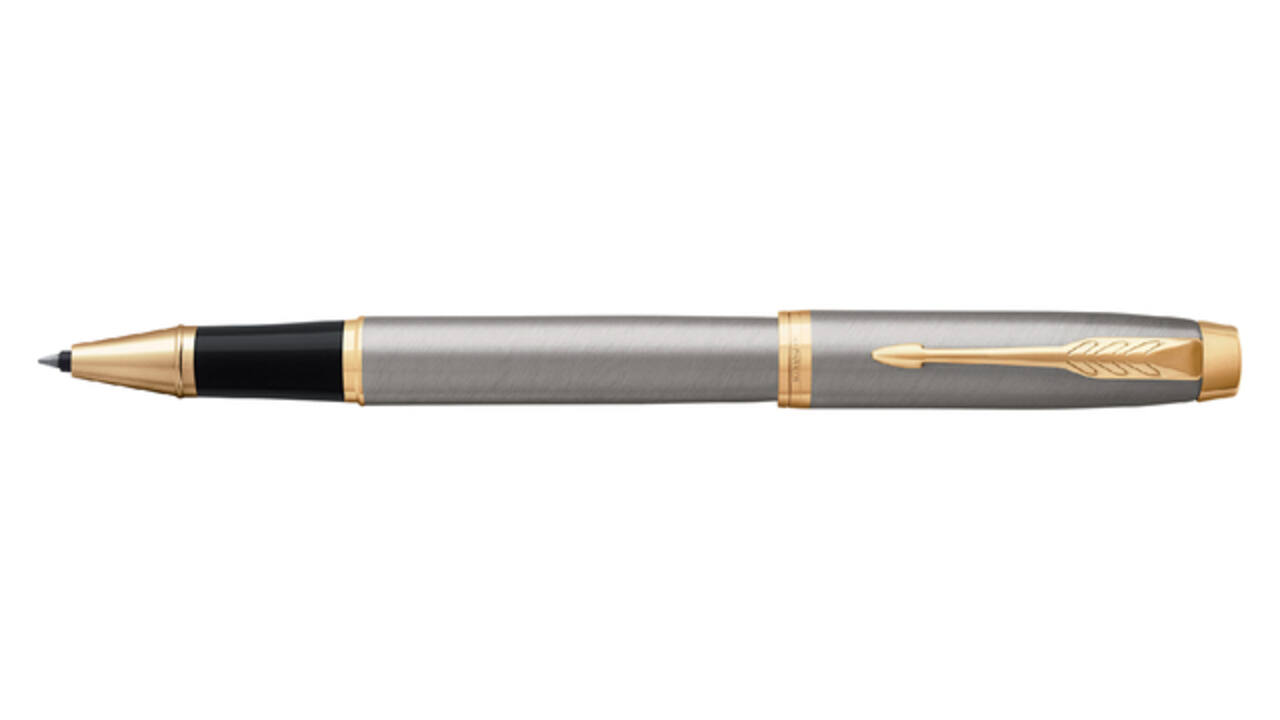 Rollerpen Parker IM brushed metal GT fijn