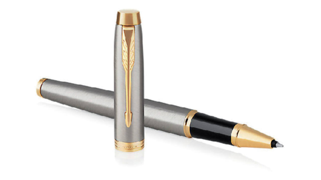 Rollerpen Parker IM brushed metal GT fijn