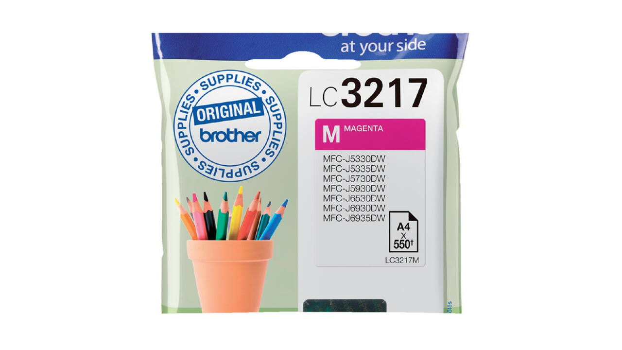 Inktcartridge Brother LC-3217M rood