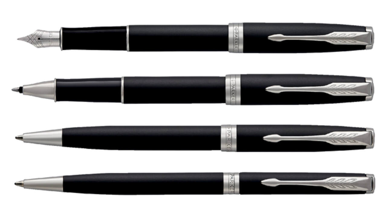 Balpen Parker Sonnet matte black lacquer CT medium