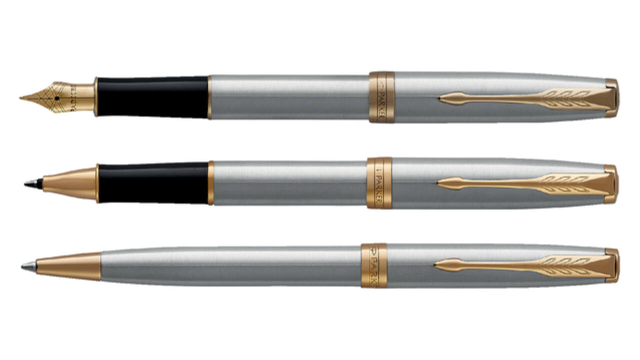Balpen Parker Sonnet stainless steel GT medium