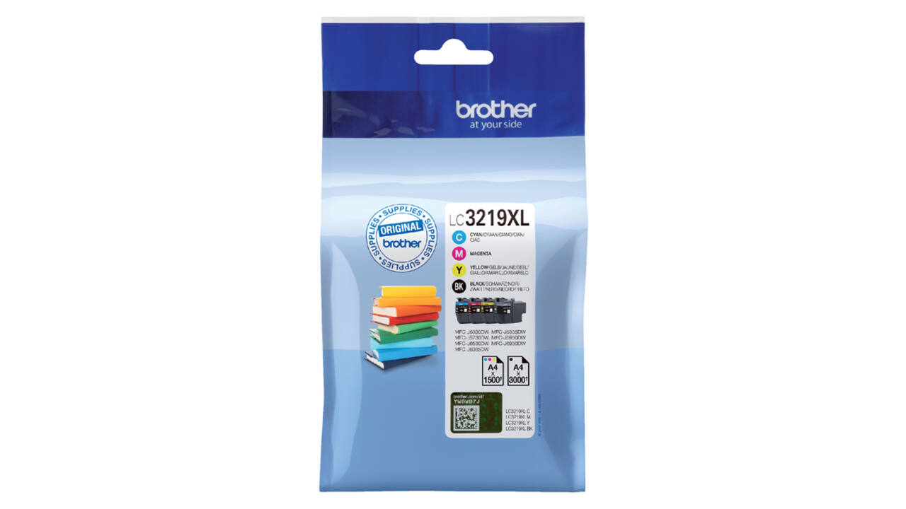 Inktcartridge Brother LC-3219XL zwart + 3 kleuren