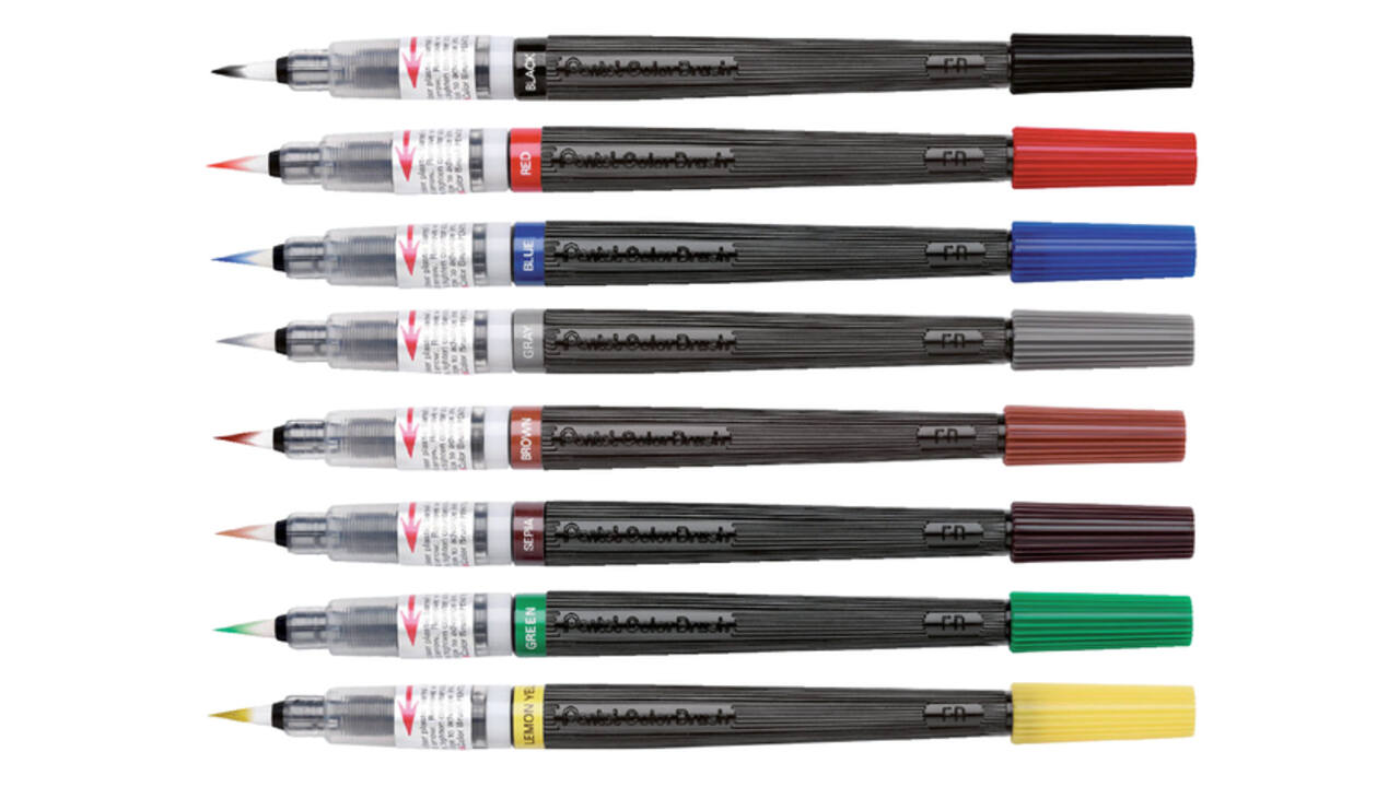 Brushpen Pentel XGFL-101X zwart