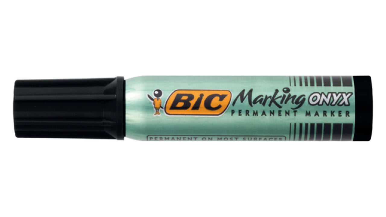 Viltstift Bic 1481 onyx schuin M zwart
