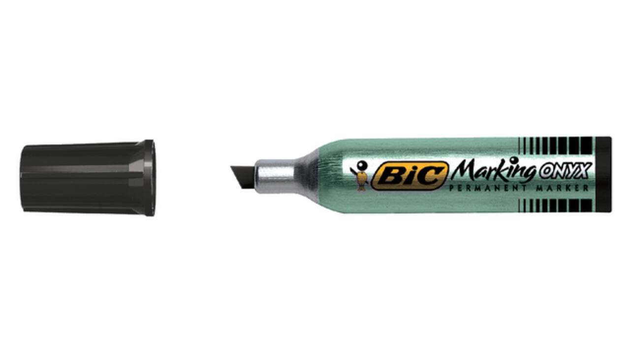 Viltstift Bic 1481 onyx schuin M zwart