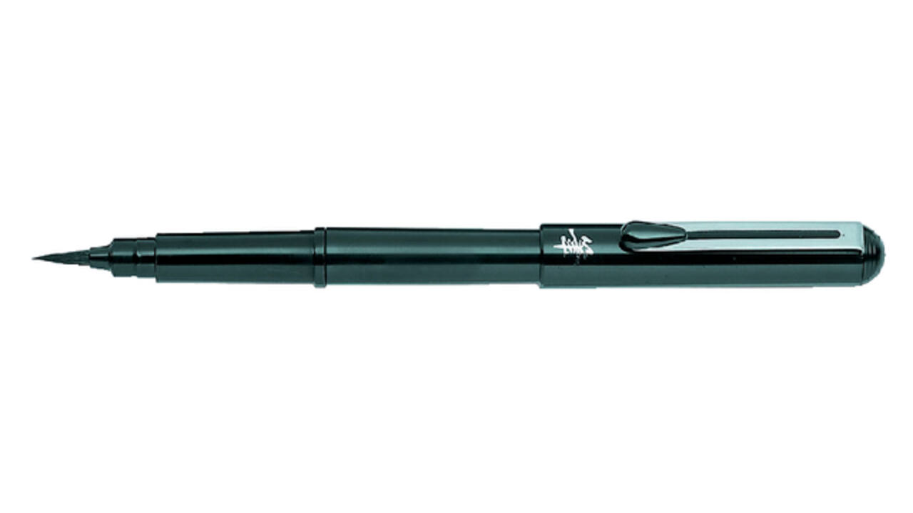 Pocketbrush Pentel XGFKP/FP10 zwart inclusief 2 patronen in blister
