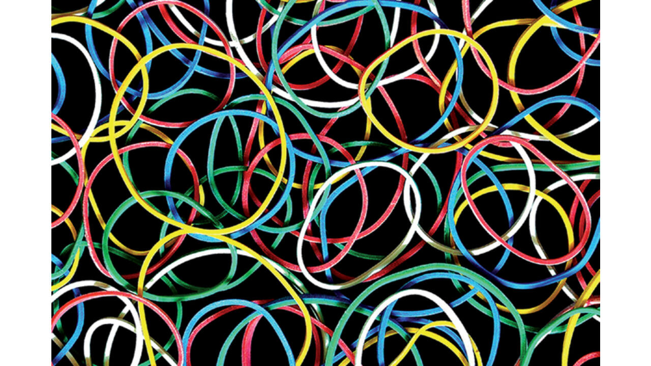 Elastiek Standard Rubber Bands 18 50gr 94 stuks assorti