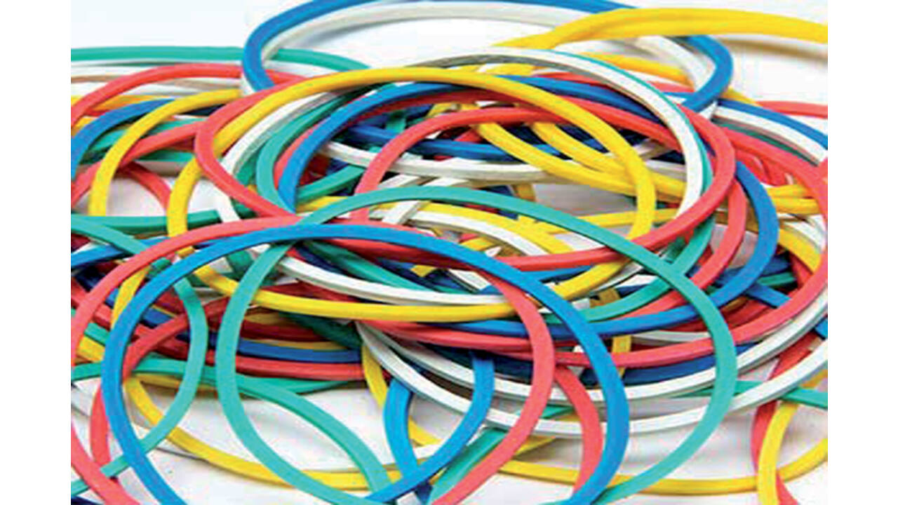 Elastiek Standard Rubber Bands 18 50gr 94 stuks assorti