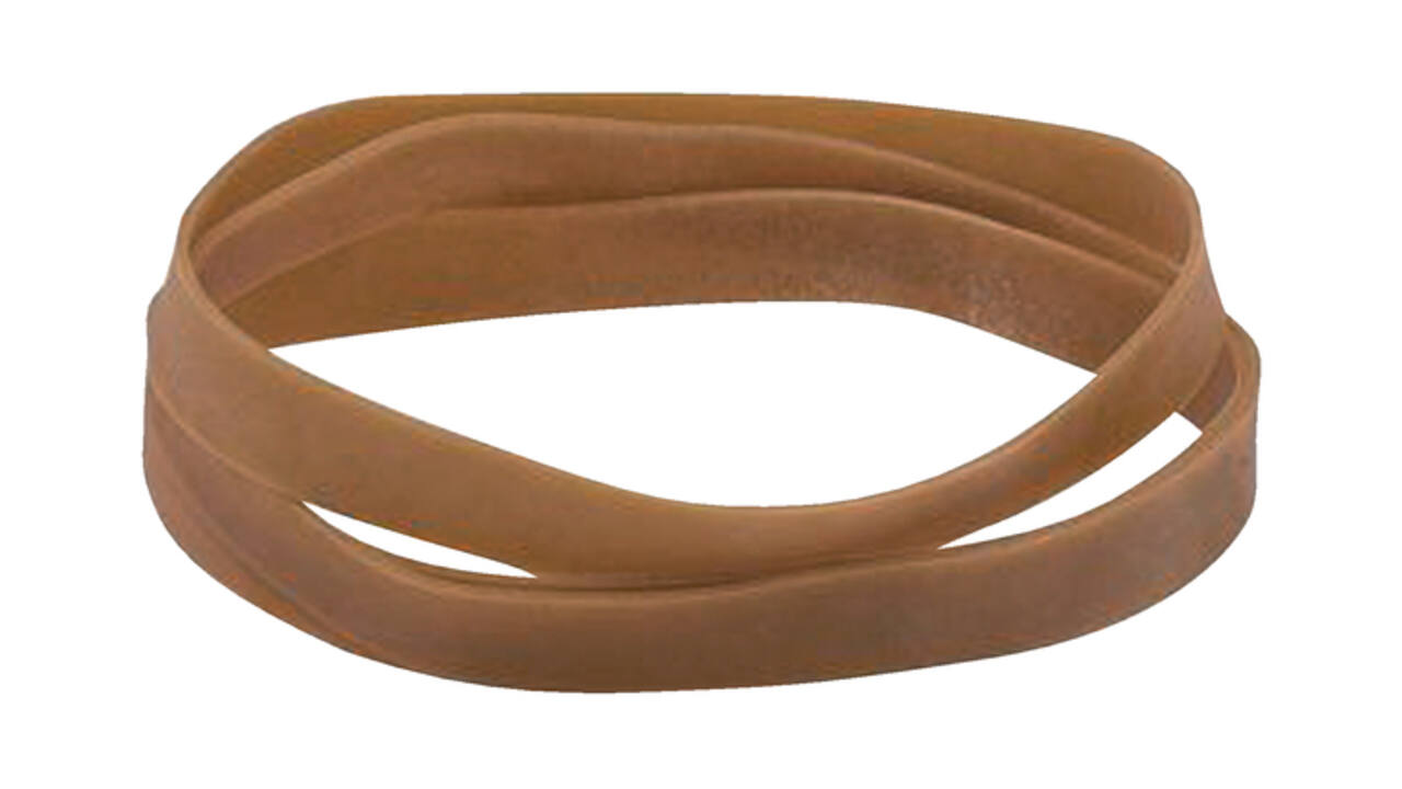 Elastiek Standard Rubber Bands 107 180x16mm 500gr 70 stuks bruin
