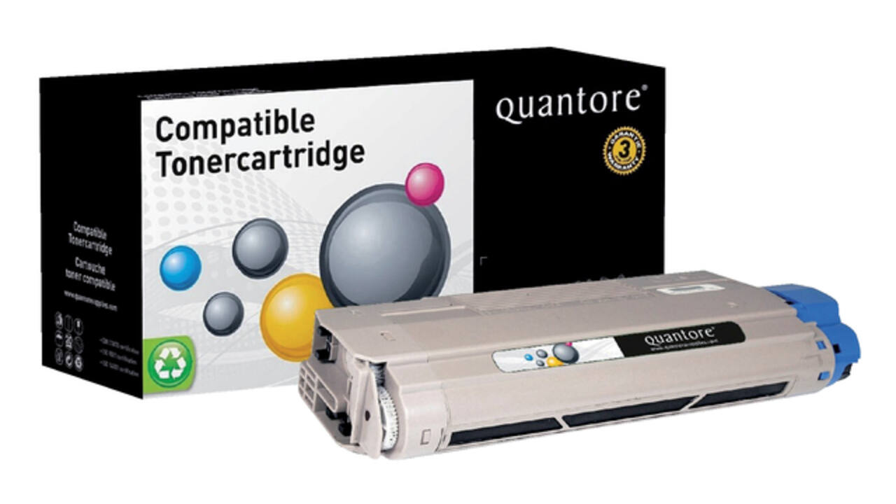 Toner Quantore alternatief tbv Oki 44318608 zwart