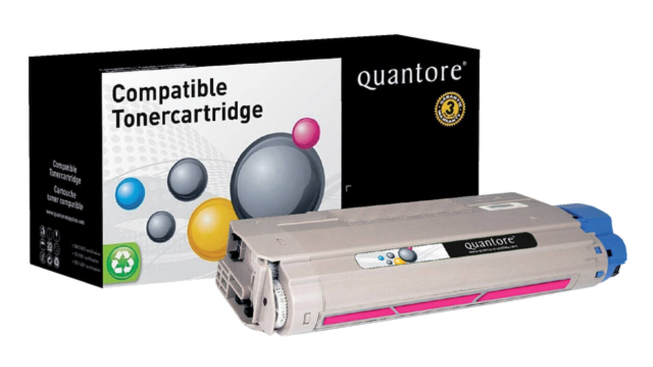 Toner Quantore alternatief tbv Oki 44318606 rood