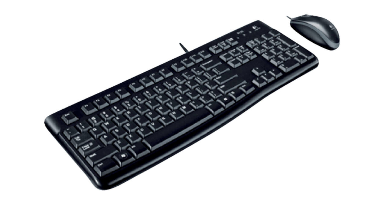 Toetsenbord- en muisset Logitech MK120 bedraad QWERTY zwart