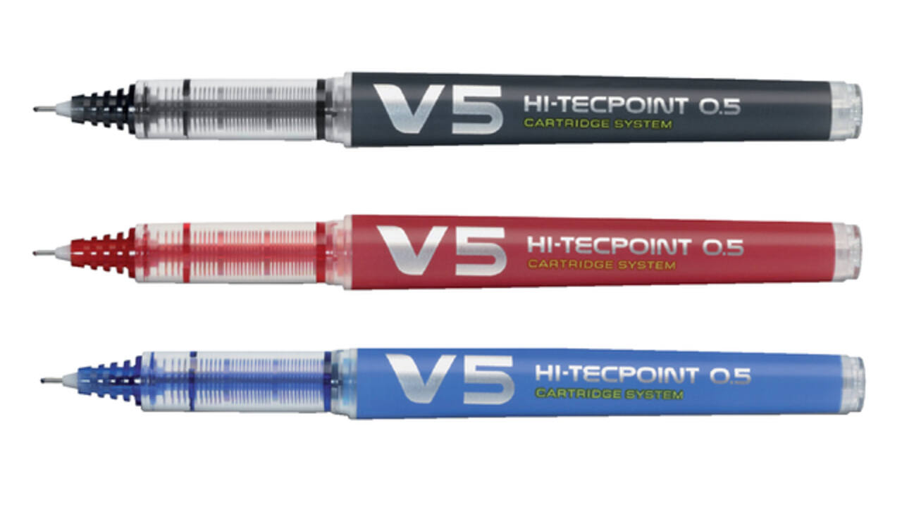 Rollerpen PILOT Begreen Hi-Tecpoint V5 fijn zwart